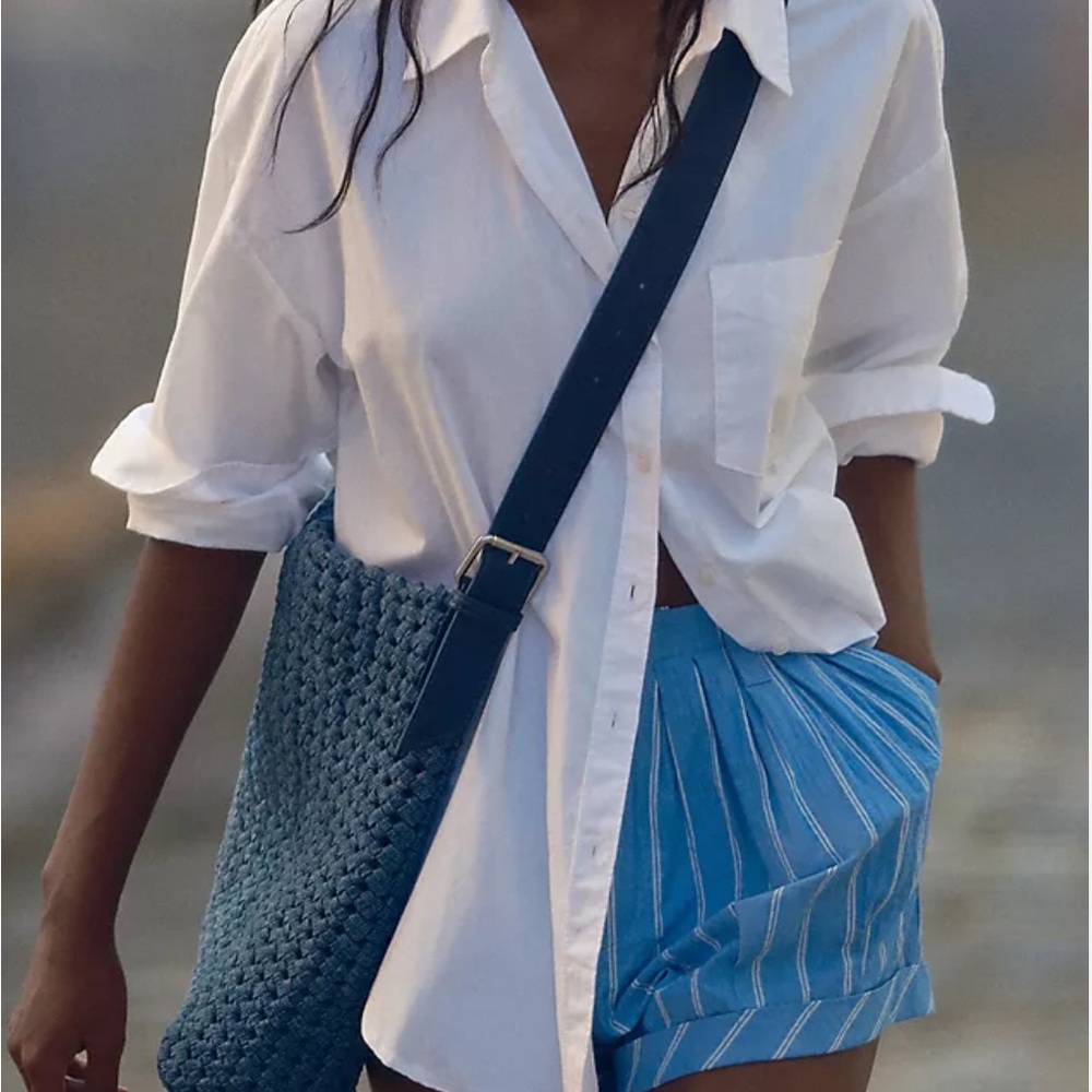 Anthropologie Kalani Woven Knot Bag